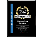 Best Of 2026 Award Winner | Businessrate | The Rossi Law Firm, P.a. | Law Firm | Flagler Village Fort Lauderdale, Fl | Powered By Google Reviews